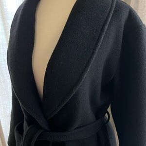 J. Crew Mercantile black wool blend coat - XS